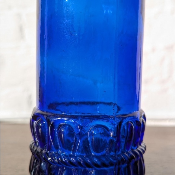Vintage Colbalt Blue Glass Bottle - Picture 6 of 8